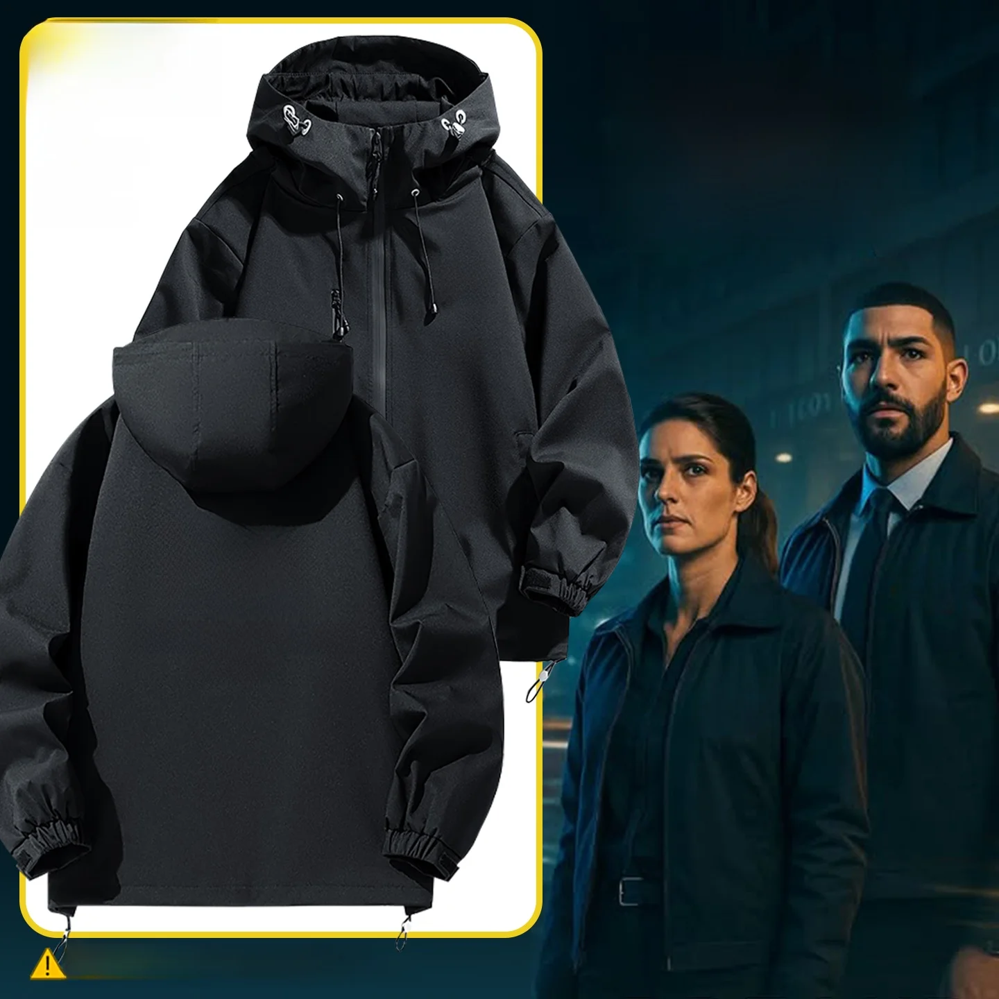 

Men's Tactical Jacket FBI Logo Outerwear Casual Style Long Sleeve Zipper Decoration Windproof Polyester Fiber Standard Fit