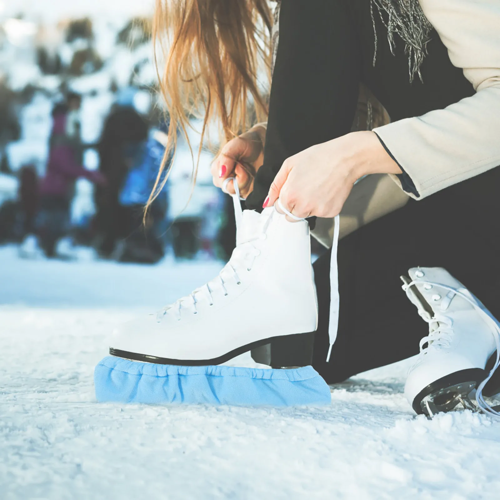 

1Pair Ice Skates Protectors Hard Skate Guards for Hockey Figure Skates Prevent Chipping Extend Blade Life Lightweight Portable