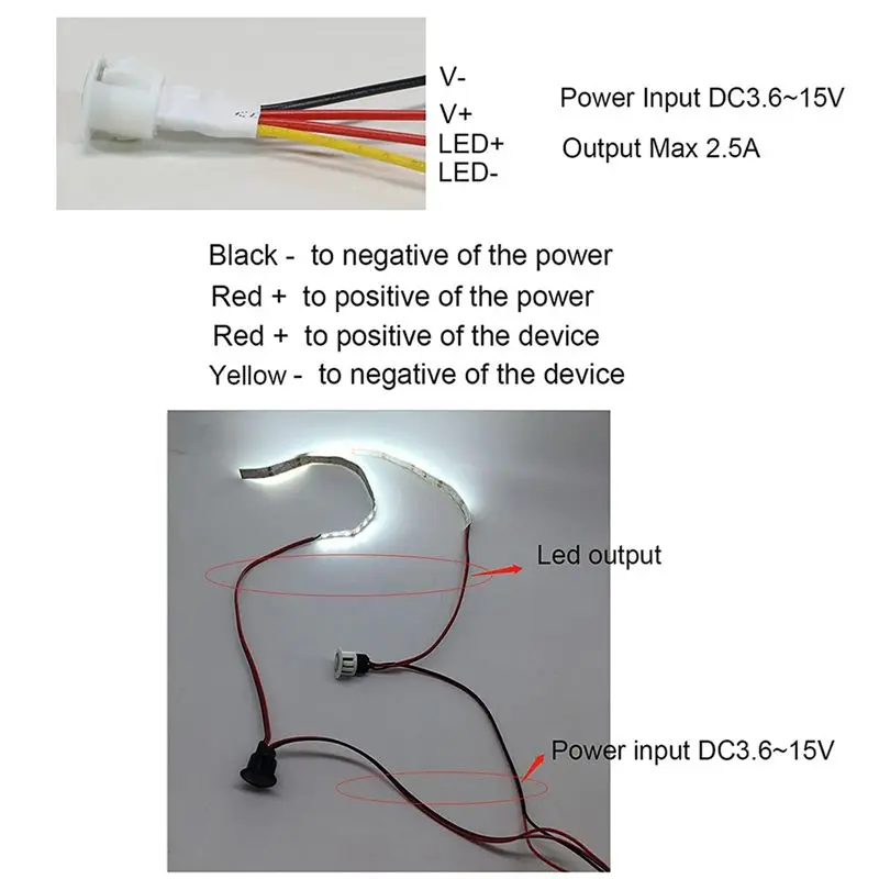 SEWS-8Pcs Touch Dimmer Switch DC3.7V 5V 12V Stepless Dimmer Switch Sensor For LED Light, RV, Cabinet, Wardrobe And Strip