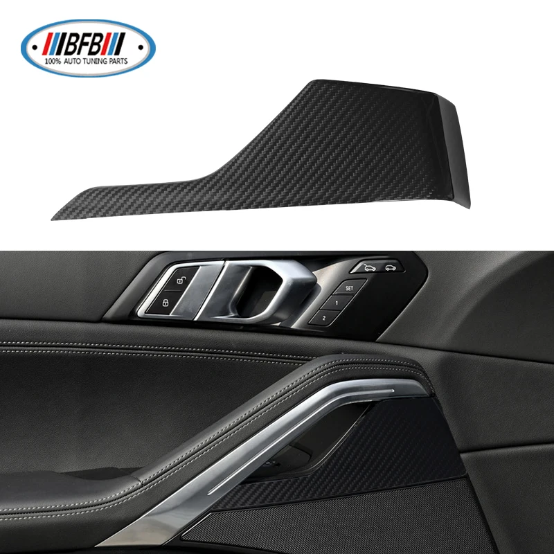 10pcs Dry Carbon Interior Trims Dashboard Kits Center Console Cover Door Panel for BMW X6 G06 LCI 2023+