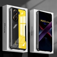 Transparent Acrylic Shockproof Armor Case For Xiaomi Poco X7 Pro 5G PocoX7Pro Poko Little X7Pro TPU Soft Frame Protection Fundas