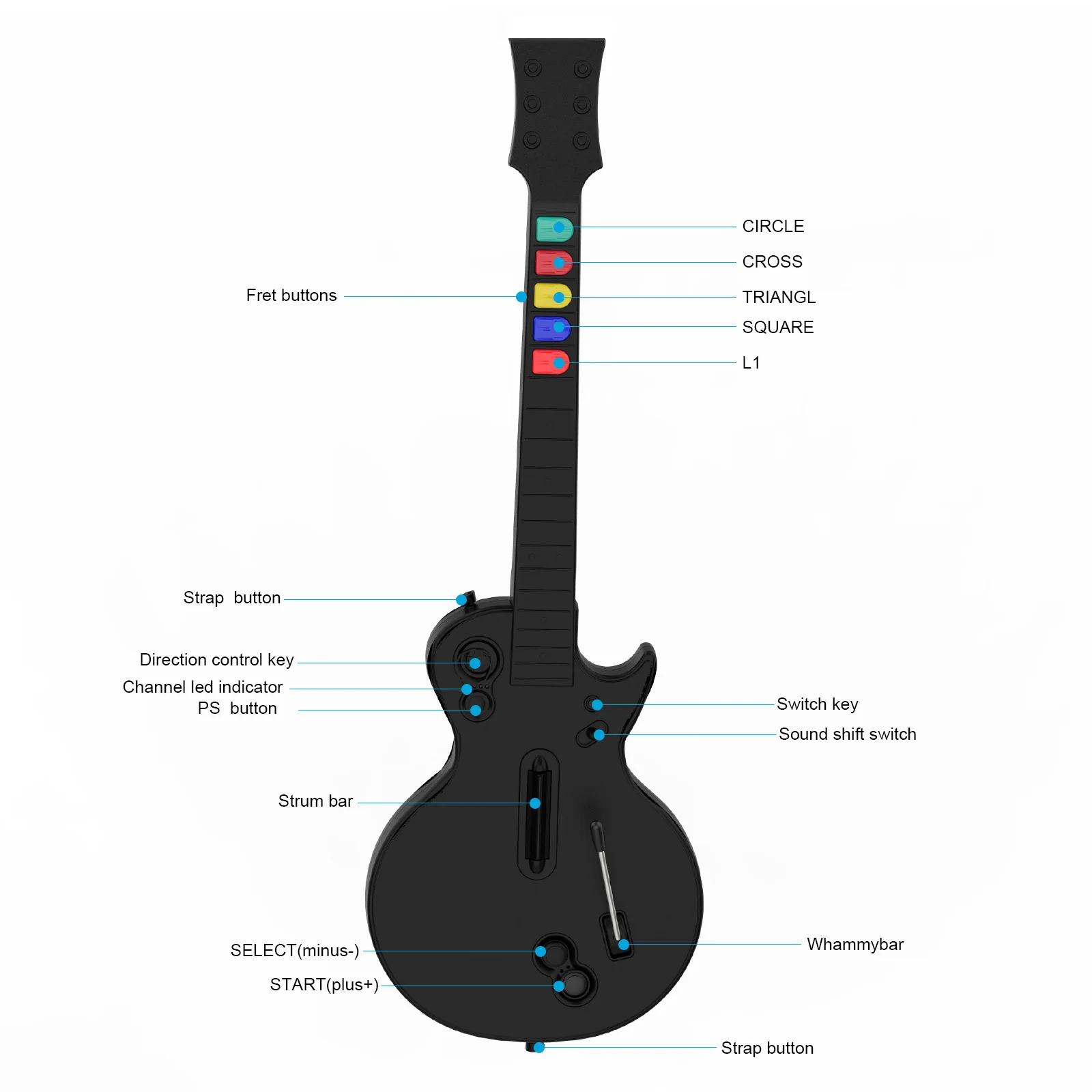 For PS3 Gamepad Accessories Guitar Gamer,PC Gaming Guitar