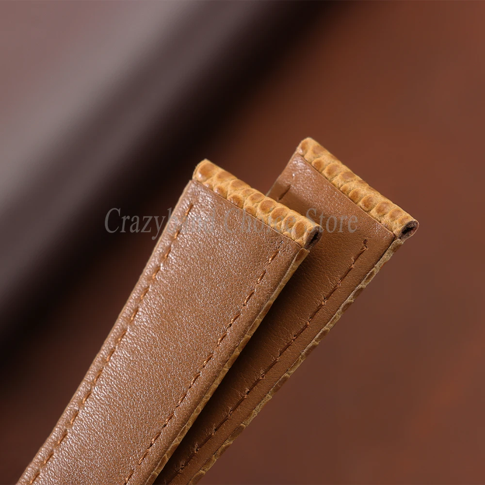Cowhide Leather Watch Strap 16/18/20/22mm for Casio for Tissot Replace Band Casual Business Men Wrist Lizard Pattern Design Band