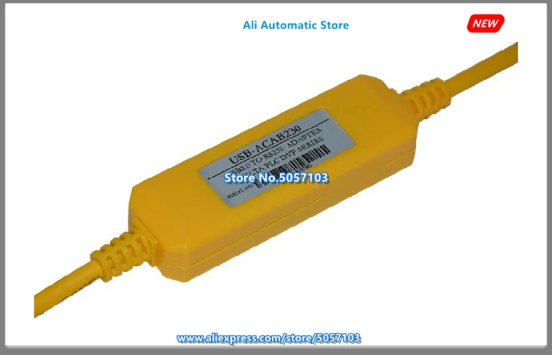 أصفر USB-ACAB230 DELTA DVP Series PLC برمجة تنزيل كابل دعم WIN7