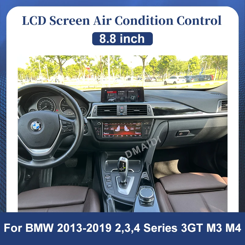 LCD Air Conditioning Screen For BMW 2 / 3 / 4 Series 3GT M3 M4 2013-2019 Voice AC Panel Display Touch Control