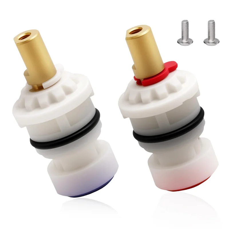 ABKO-Replacement Stem Disc 1/4 Turn Faucet Cartridge Cold& Hot Side For Pfister 48/143/149 Series- 1 Pair(9608020 960806