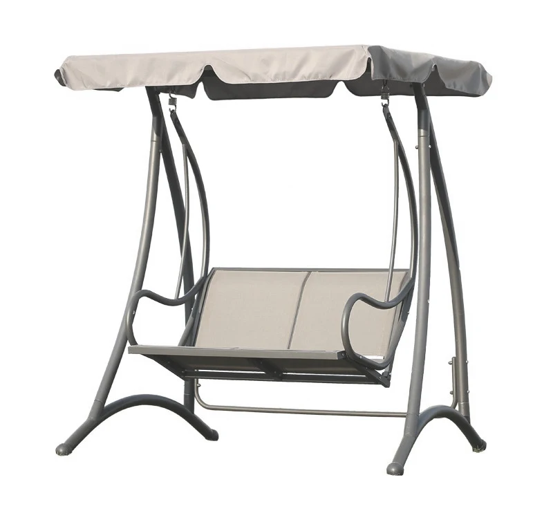 

High Quality Outdoor 2-Seater Garden Swing Chair Wrought Iron Patio Texlene Canopy Beach Metal Frame For Canopy Gazebo Pergola