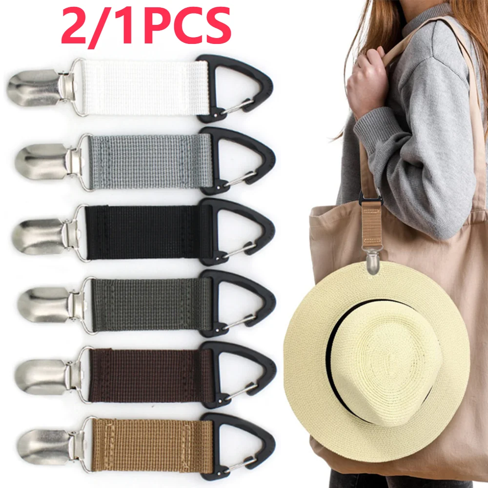 Backpack Clips Universal Portable Hat Keeper Clip Canvas Lightweight Storage Accessories Travel Outdoor Practical Gadgets