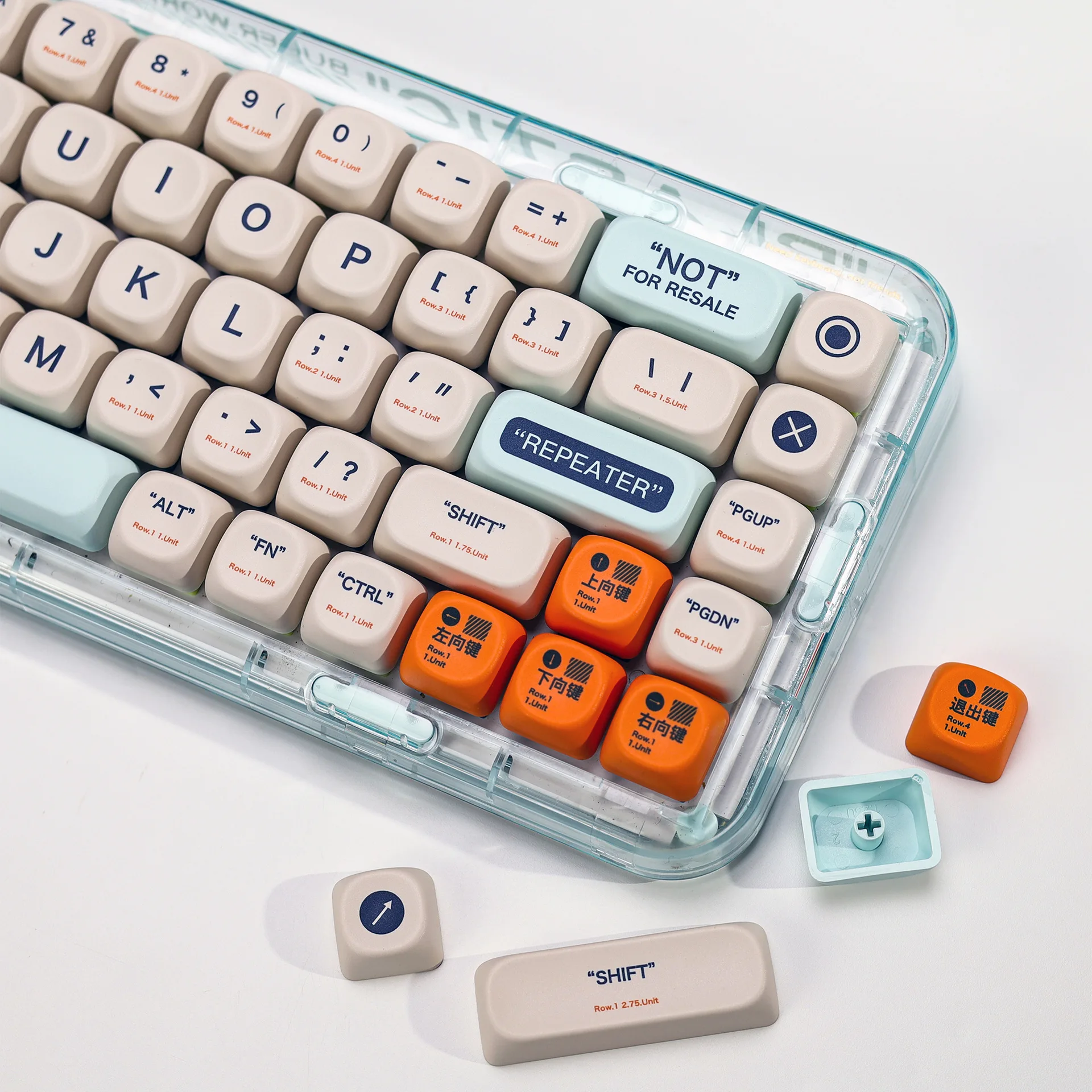 

Plastic Theme Mechanical Keyboard Caps KOA Height PBT Korean Russian Keyboard Caps Customized Sublimation Keycaps