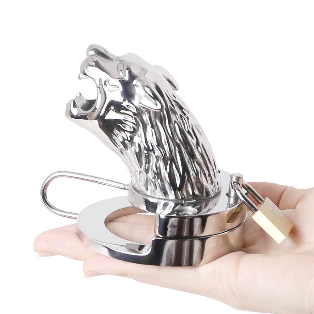 bdsm-duty-weight-scrotum-2in-1-cbt-wolf-shape-chastity-device-tiger-cock-cage-heavy-testicle-cock-cage-penis-ring-for-husband