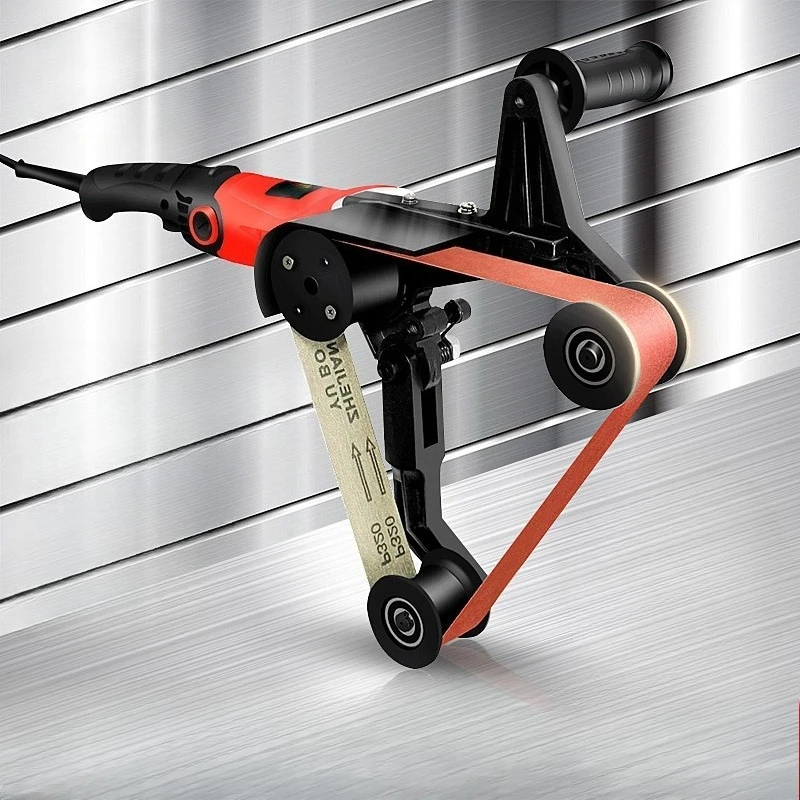 Handheld stainless steel round tube polishing machine electric wire drawing machine small rust removal tool