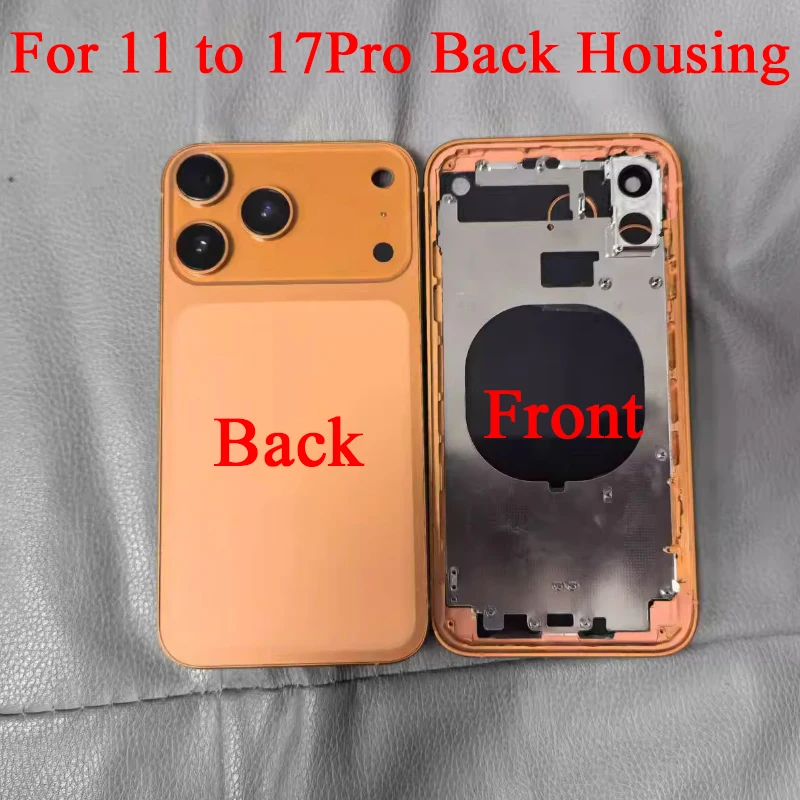 غطاء خلفي للكاميرا الكبيرة OEM لهاتف iPhone XR إلى 17 Pro متوافق مع غطاء iPhone 11 مثل 17Pro Style هدية مجانية