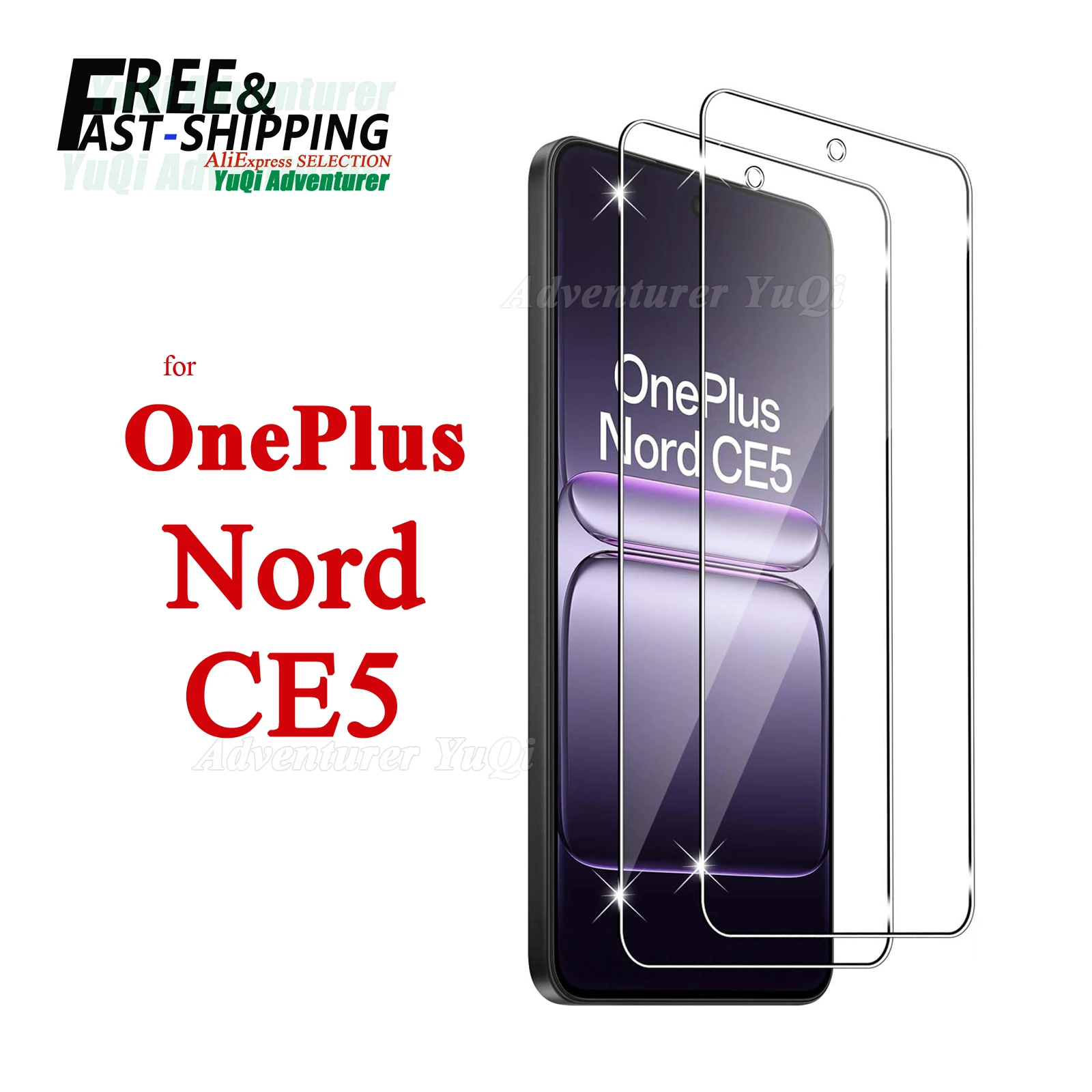 

Screen Protector For OnePlus Nord CE5 Tempered Glass HD 9H Transparent Clear Anti Scratch Case Friendly