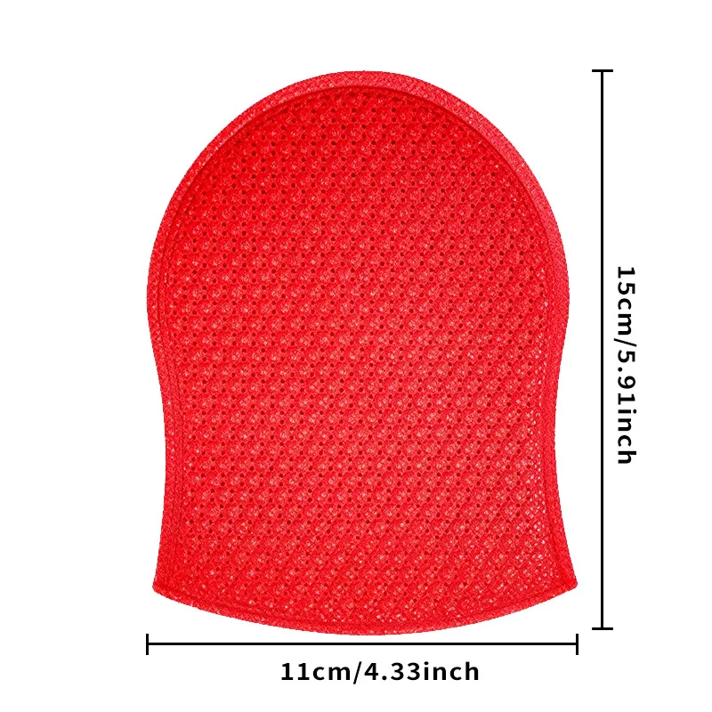 1PC Exfoliating Bath Towel, Travel Portable Scrub Mitt Shower Gloves Self Foaming Silky Smooth Skin Gentle Exfoliator