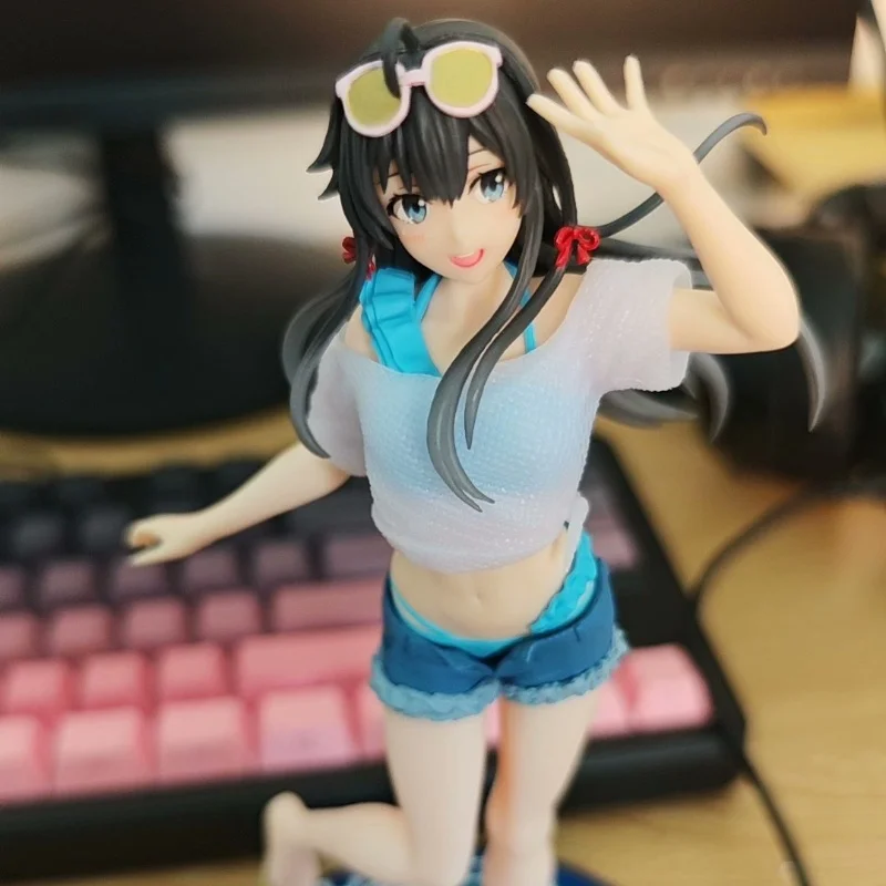 

New Anime Character Yukino Wears Sunglasses While On Vacation Studying Scenes Desktop Models Swimsuits Small Ornaments Gifts