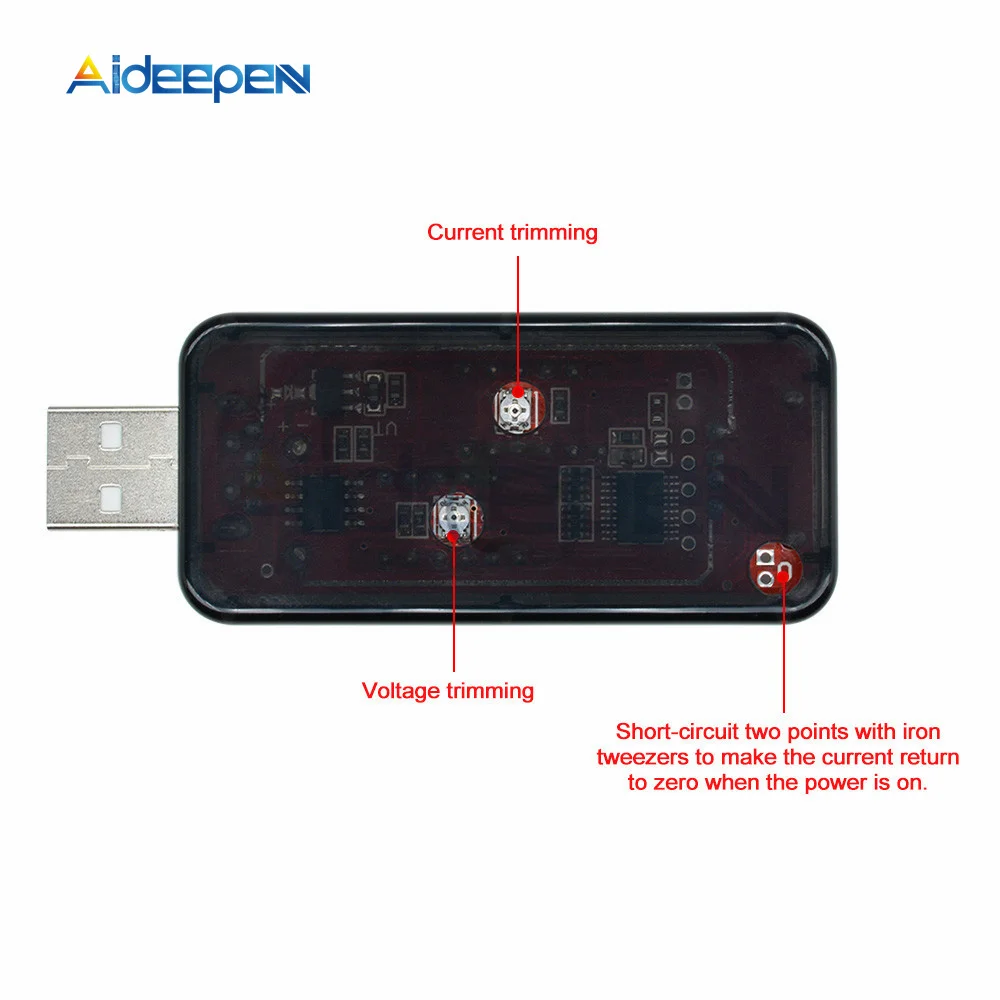 DC 5V rosso + blu Dual USB rilevatore di tensione di corrente Tester batteria voltmetro amperometro caricabatterie Doctor DC 3.2-10V