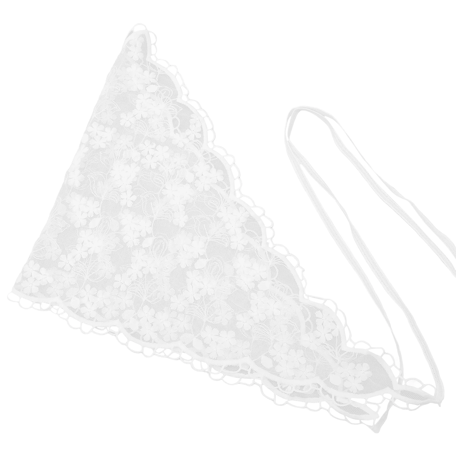 

Lace Headscarf Women Hair Accessories Bandana Exquisite Design Comfortable Daily Wear Decorative Scarves Hair Wrap Style Sweet