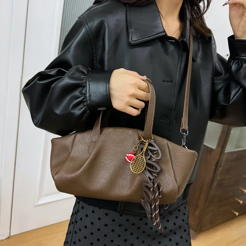 

Wrinkled Handbag 2024 Autumn/winter New Women's Bag Korean Fashion Handbag Handbag Armpit Retro Single Shoulder Crossbody Пакет