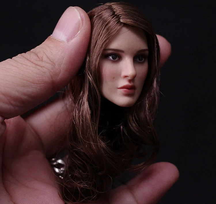 KIMI Đồ Chơi 1/6 Quy Mô Gợi Cảm Nổi Tiếng Người Mỹ Nữ Diễn Viên Natalie Portman PVC Đầu Điêu Khắc Chạm Khắc Hình Mẫu Cho 12 Inch Da Ôm Da cơ Thể