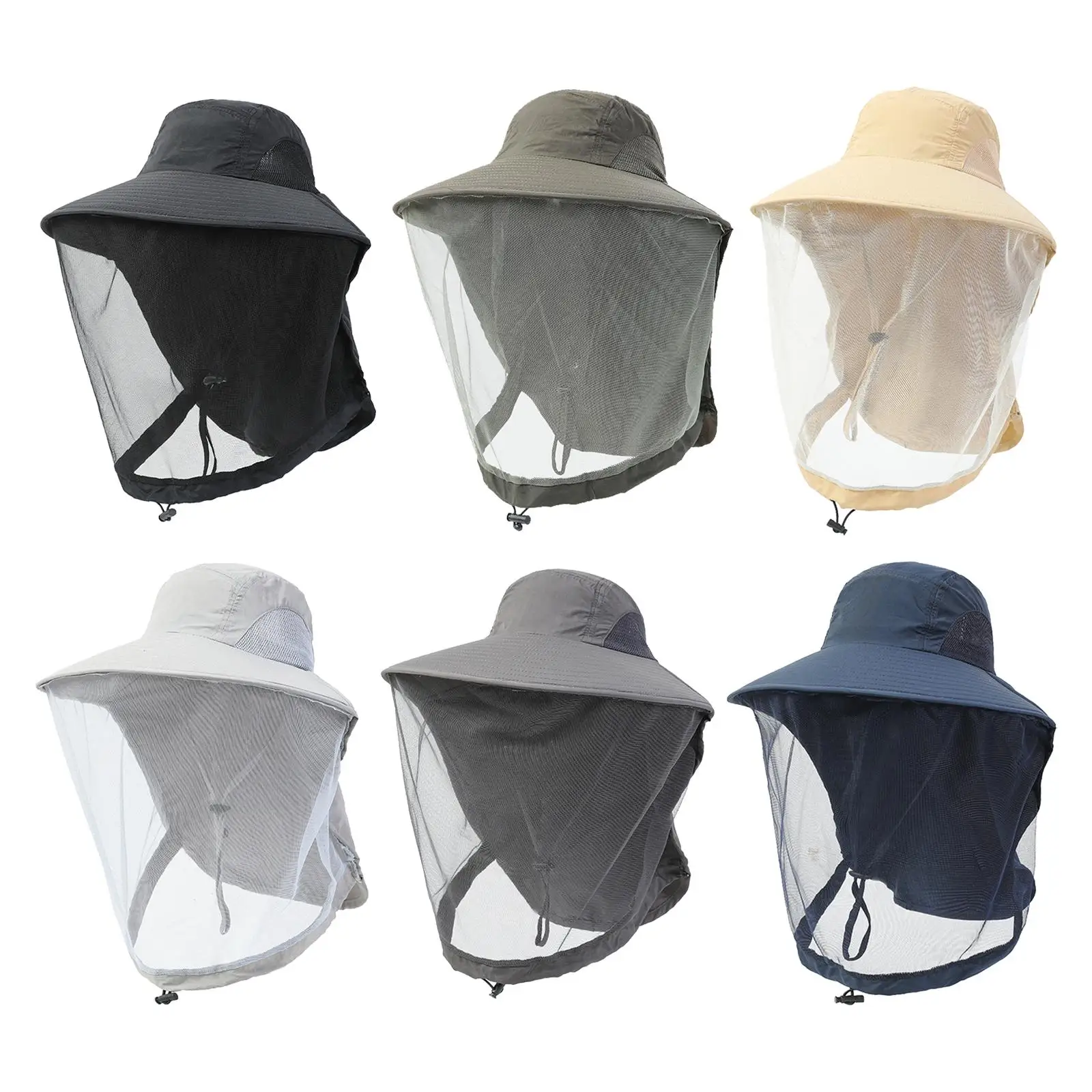 

Beekeeping Hat Breathable Portable with Head Net Face Protector for Gardening Fishing Backpacking Camping Outdoor Activities