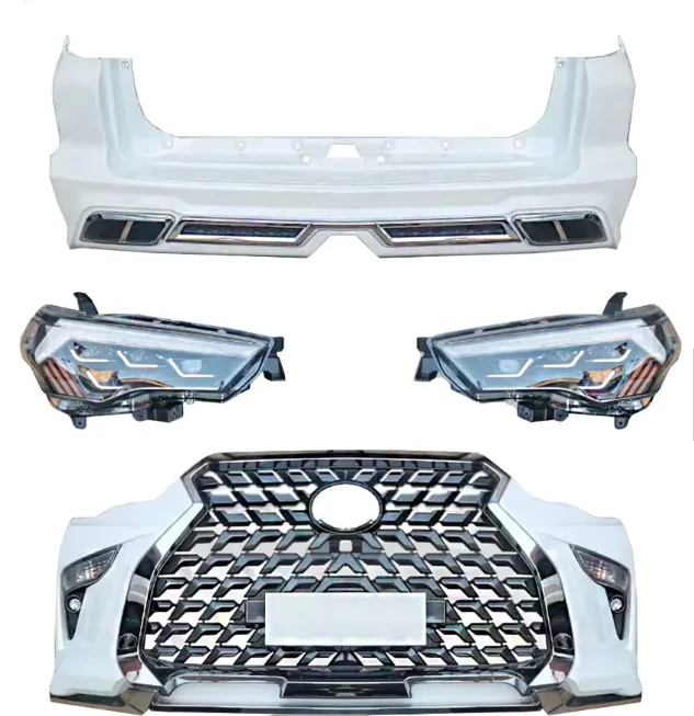 

New Design Style Car Bumper for 4 Runner 4X4 Include Front Rear Bumper With Grille and Headlights Plug and Play