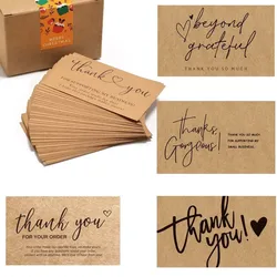 30Pcs Kraft Thank You Cards Small Business Supplies for Boutique Shops Thank You For Shopping Cards