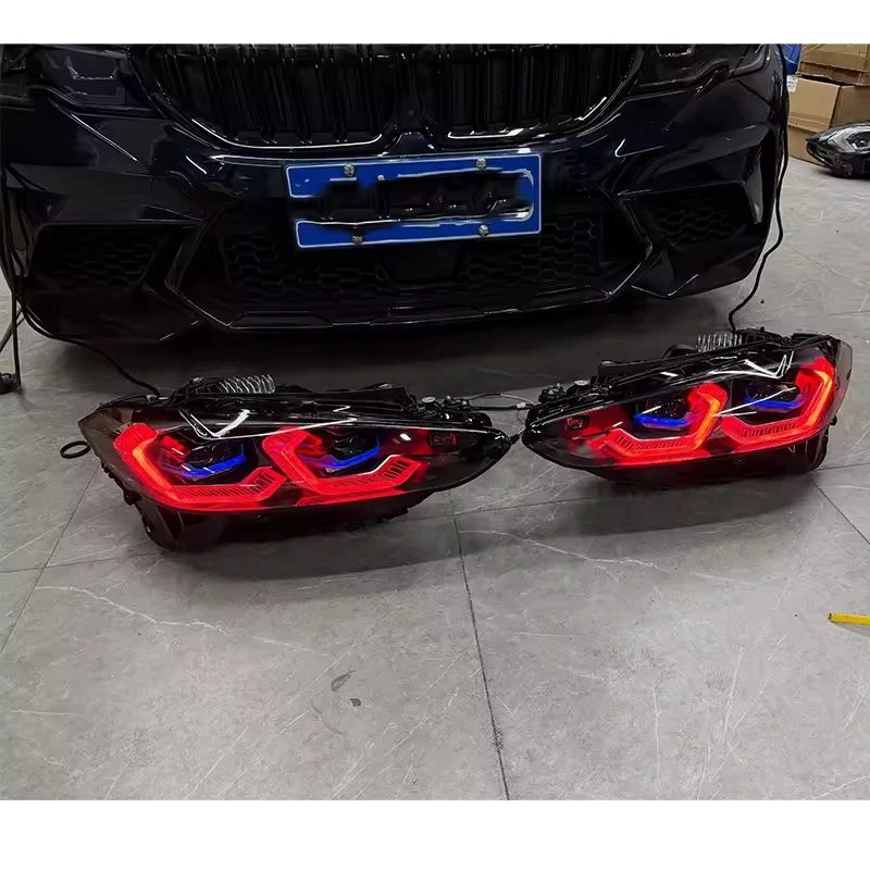 Colourful Golden Eye LED Headlight Assembly for BMW 4 Series G22, G23, G26 and M4 Modifications