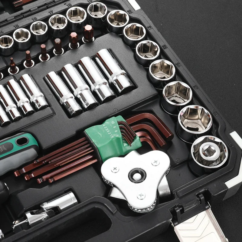 21Pieces151Socket Wrench Set Car Repair Tool Box Ratchet Wrench Auto Repair Tools