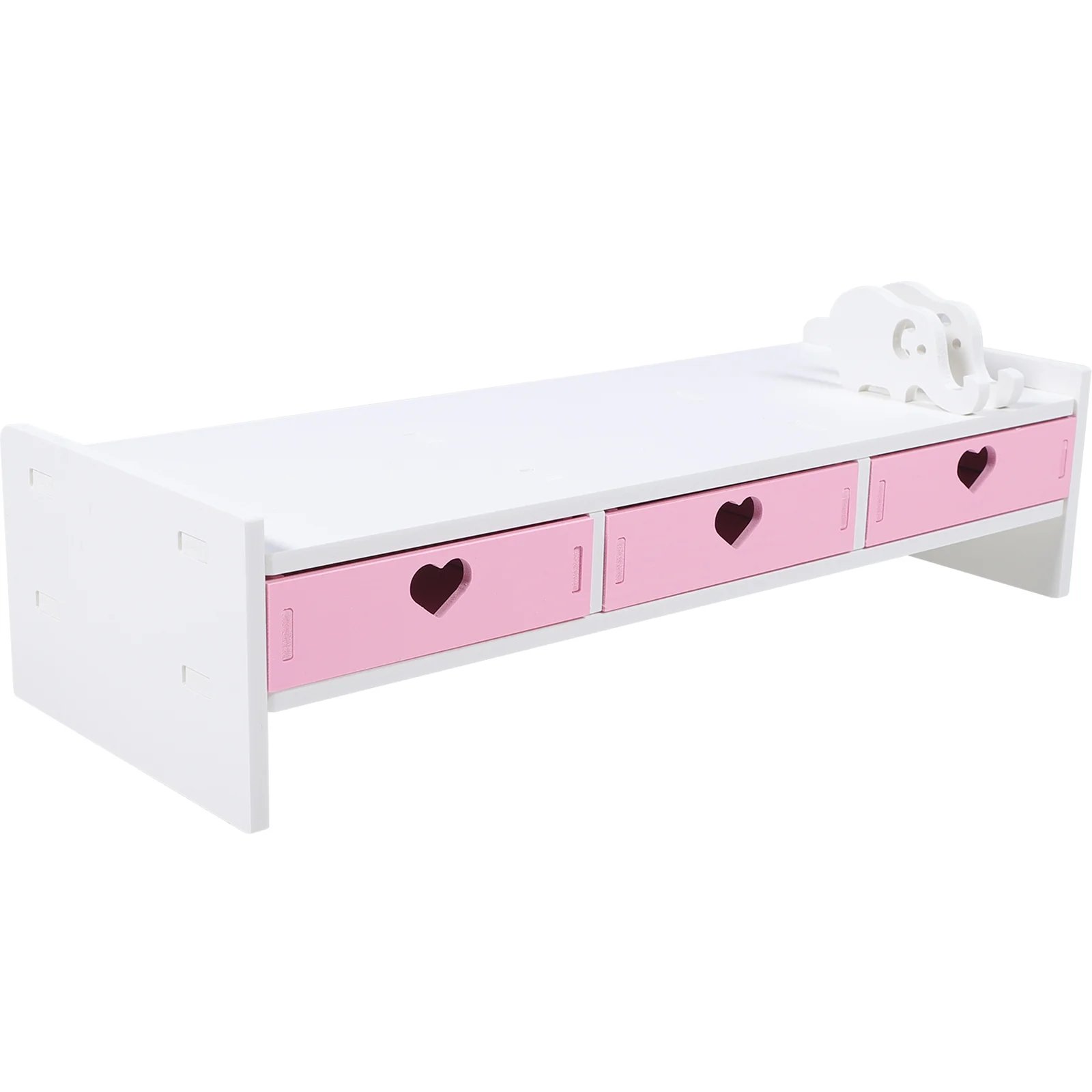 

Monitor Stand Riser for Computer Laptop with Drawer Screen Organizer Shelf Desktop