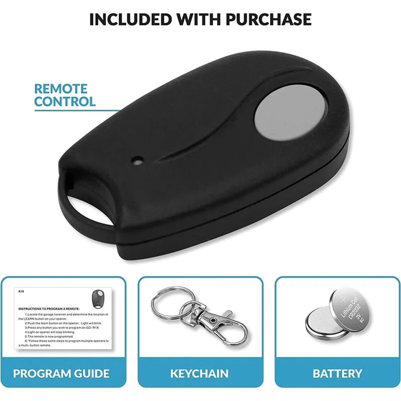 Paquete de 2 dígitos para control remoto de abridor de puerta de garaje lineal Megacode ACT-31B, Compatible con LD033, LD050