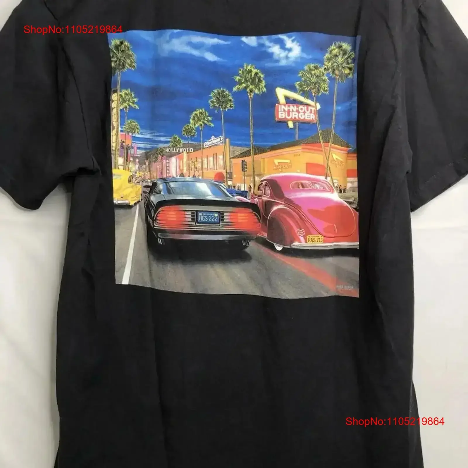 

In N Out California Black Double Sided T Shirt Adult Size M MEDIUM EUC vintage Washed streetwear Comfortable Versatile vintage