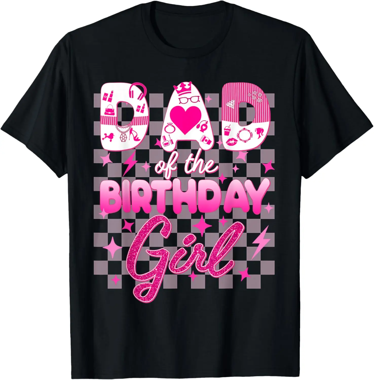 Dad And Mom Of The Birthday Girl Doll Family Party Decor T-Shirt