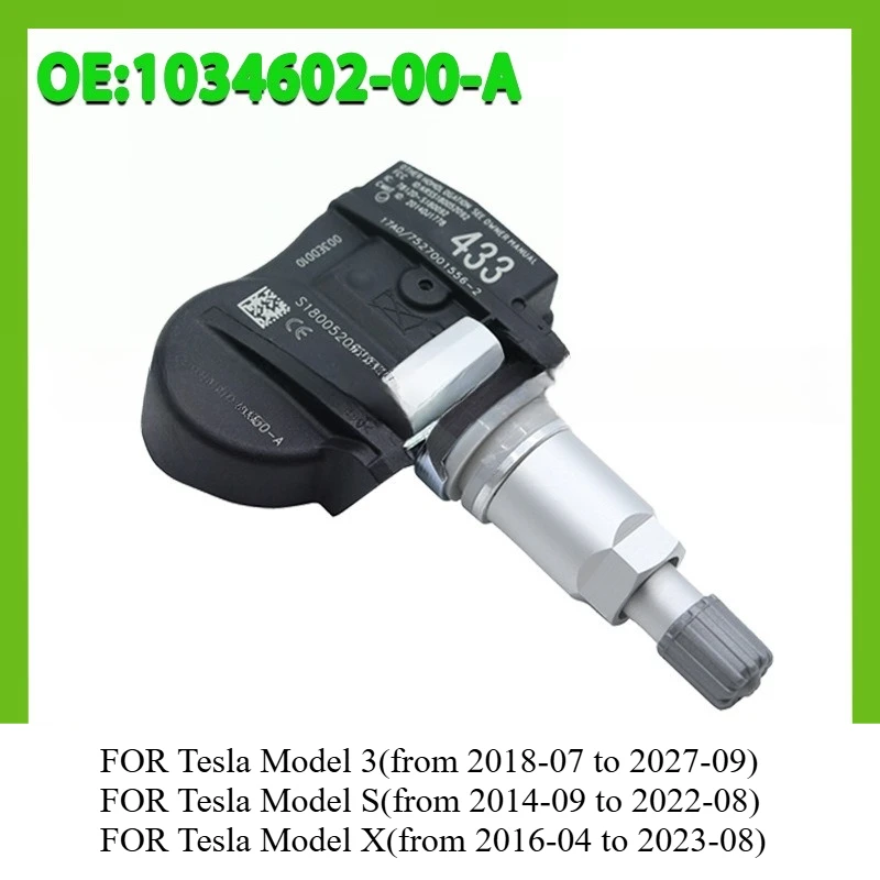 

103460200A 107481200B 107481200C 1/4pcs tpms Tire Pressure Sensor FOR Tesla Model 3 S X