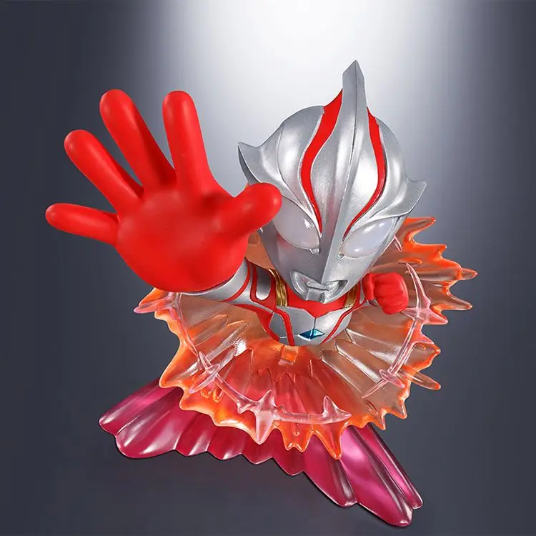 TAMASHII Nations Box Q - versie Ultraman Figures - Zero, Tiga Blind Box Collectibles met eivormige dozen voor decoratie
