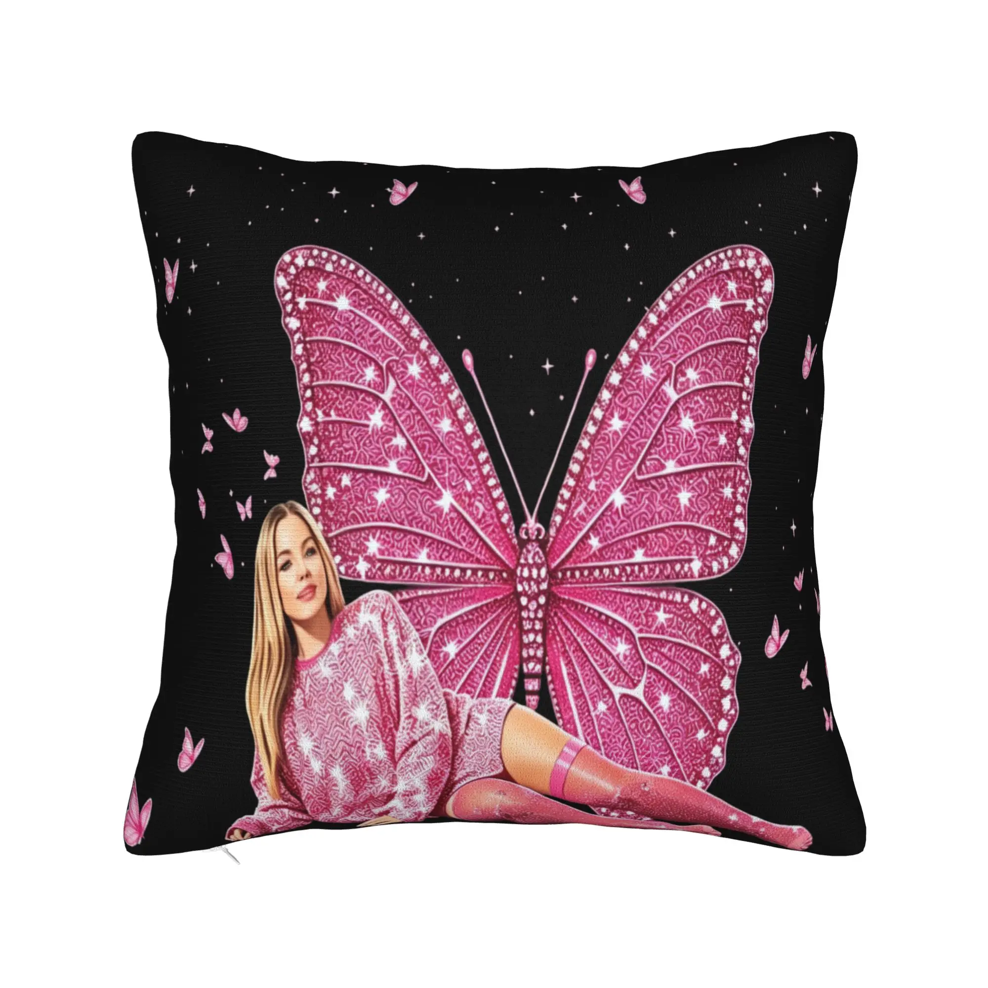 Hilary Duff Lucky Me Tour Pillow Case  Soft Pillow Cover Cute Funny Cushion Cover For Sofa Car Home Decor