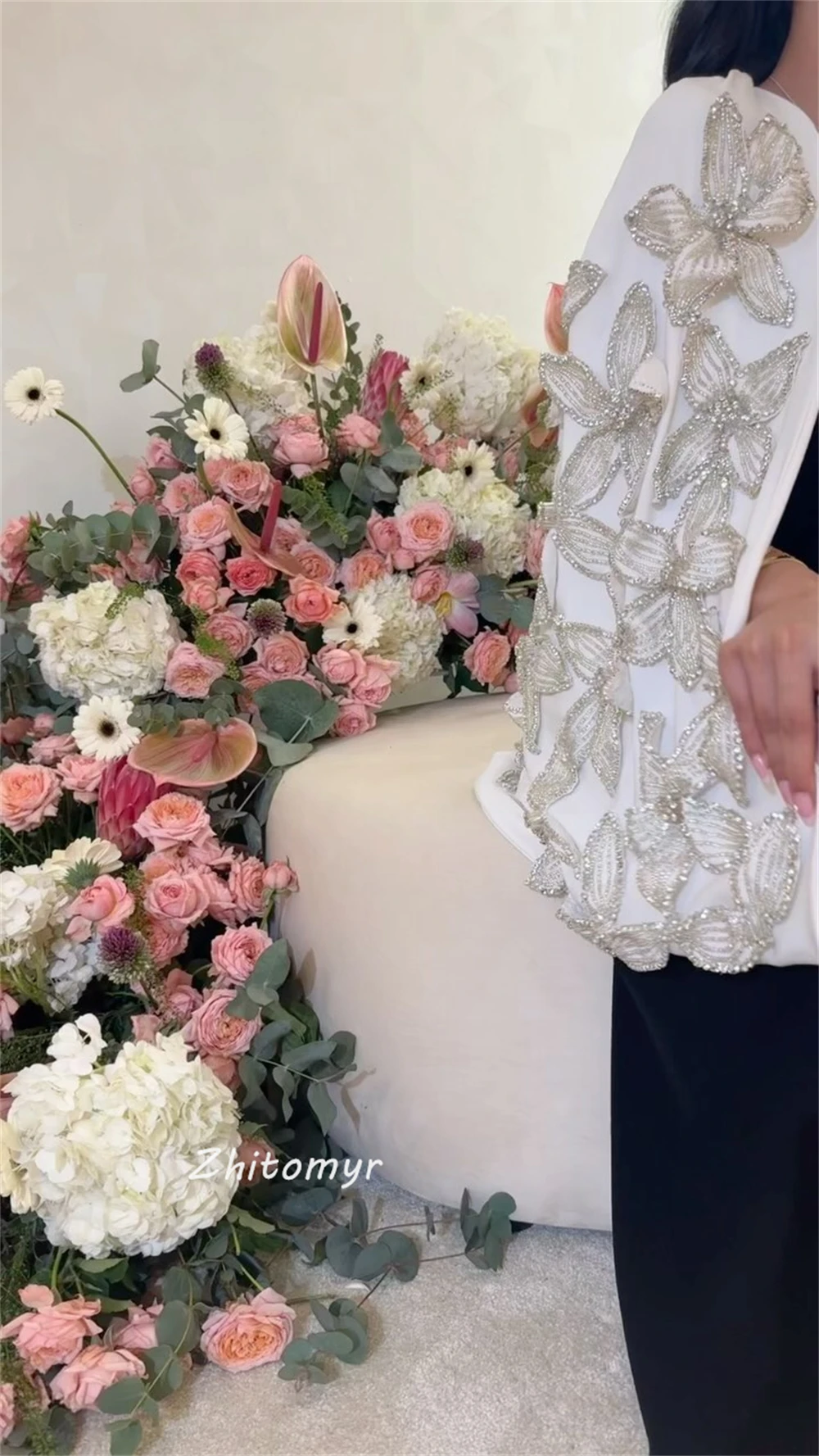 Jiayigong-vestido Midi con cuentas para quinceañera, traje de quinceañera sin tirantes, a medida, para ocasiones