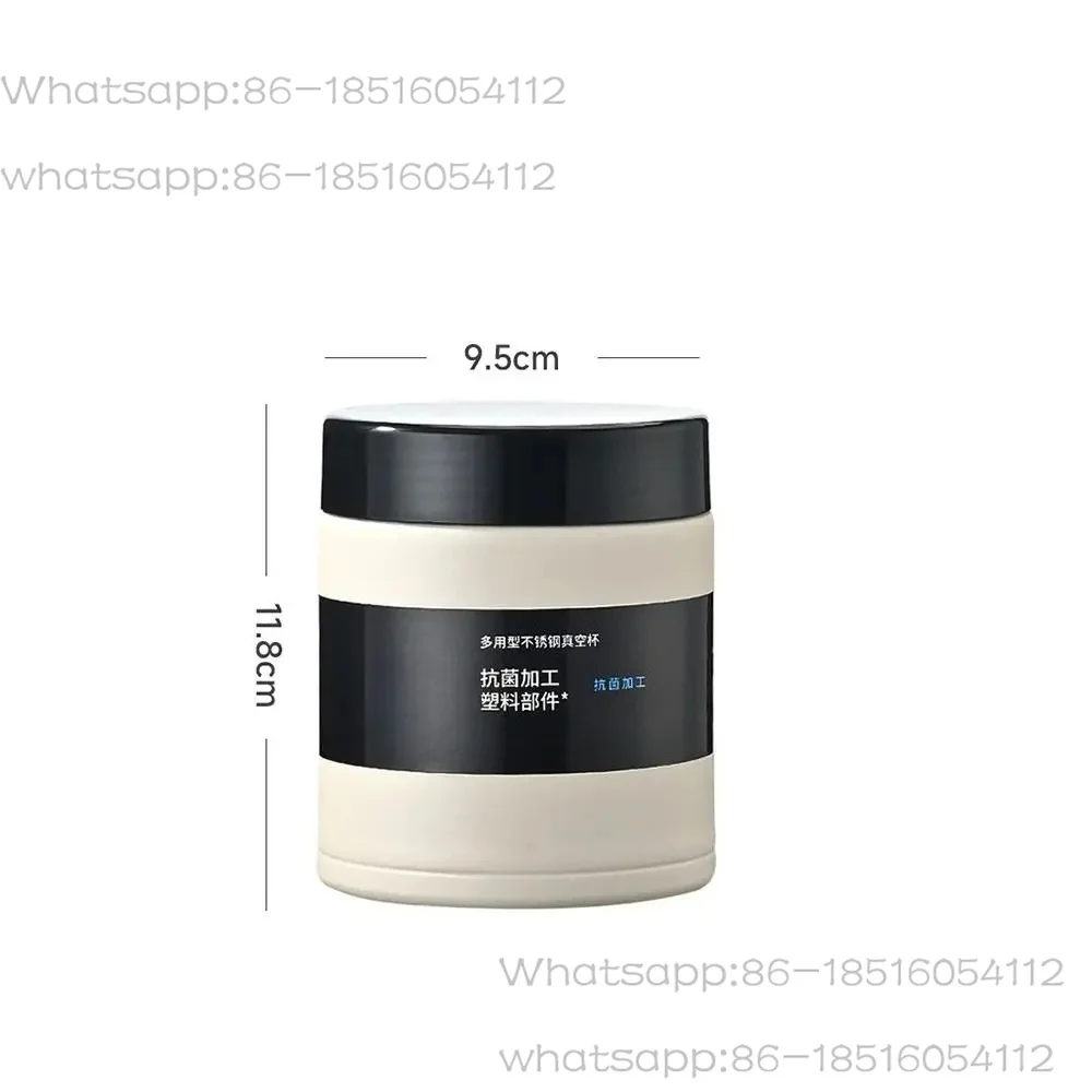 New Large-mouth Insulated Lunch Box Stainless Steel Leak-Proof Stewing Beaker Porridge and Bird's Nest Stewing Pot Vacuum Flask
