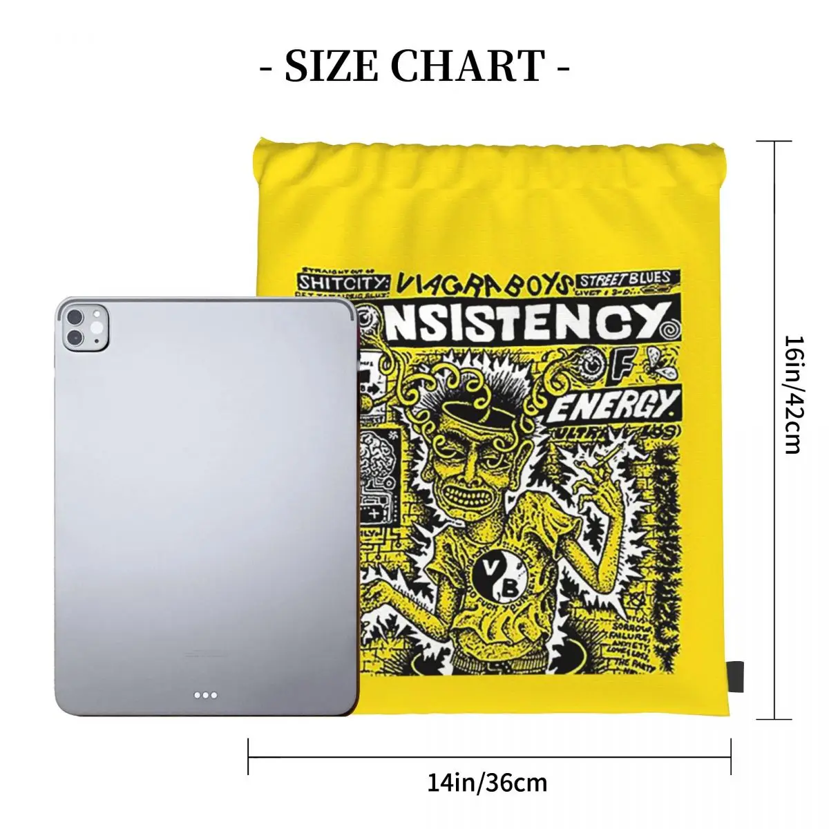 Viagra Boys Consistancy Of Energy Backpacks Multi-function Drawstring Bundle Pocket Sports Bag Book Bags For Man Woman School