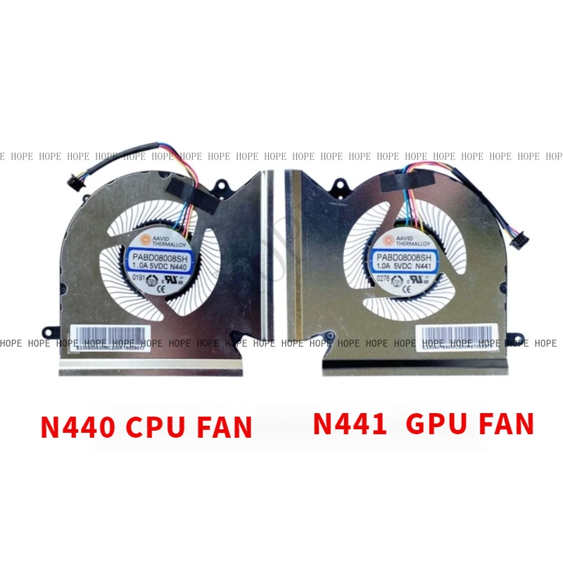 PABD08008SH N453 N454 N440 N441 5V DC NEW For MSI GE66 GP66 GL66 MS-1541 MS-1542 Laptop CPU GPU Cooling Fan