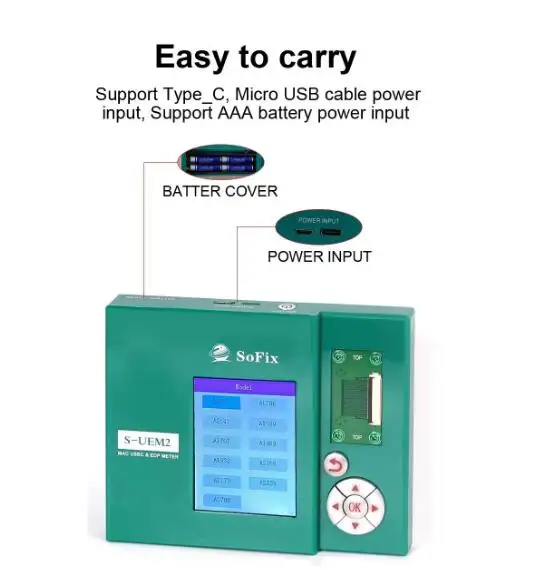 S-UEM2 /Mac USBC & EDP Meter/ Detector for EDP Connector of MacBook Logic Board/Macbook Screen test box