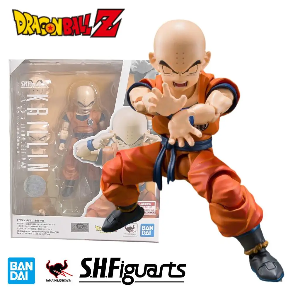 

Bandai подлинный Драконий жемчуг Z S.H. Фигурка Krillin аниме экшн-Фигурки игрушки Коллекционная модель Декоративные Коллекционные игрушки подарки