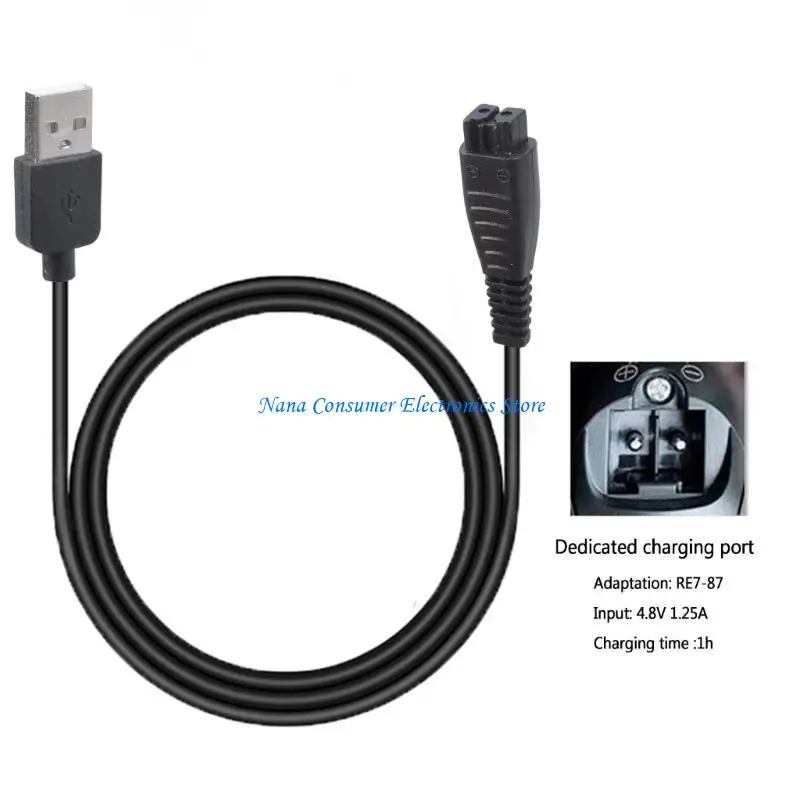 Cargador USB G7NE 4,8 V 5V 1.25A RE7-87 RE7-59 para ES-RT30 ES-RT40 ES-GA20 ES2065 ES2067 W7657 afeitadora para