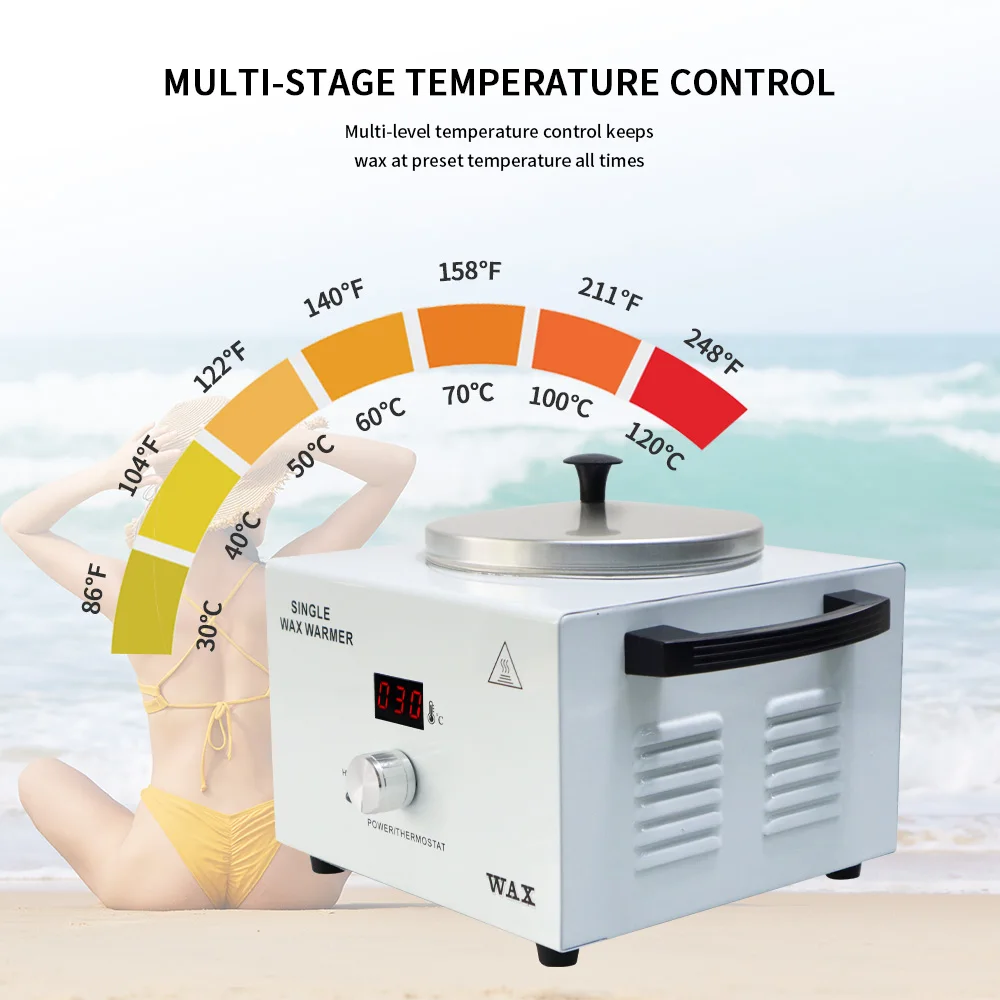 500ML 100w AC110-220v Single Wax Warmer Wax Machine Single Wax Warmer Machine  Hair Removal Waxing Machine