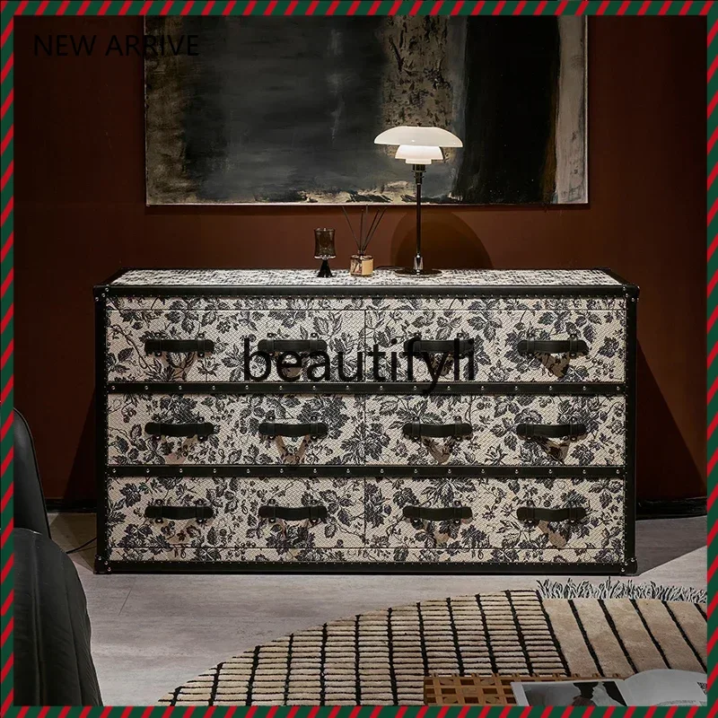 

D2520 Medieval side cabinet, chest cabinet, locker, porch six chest cabinet