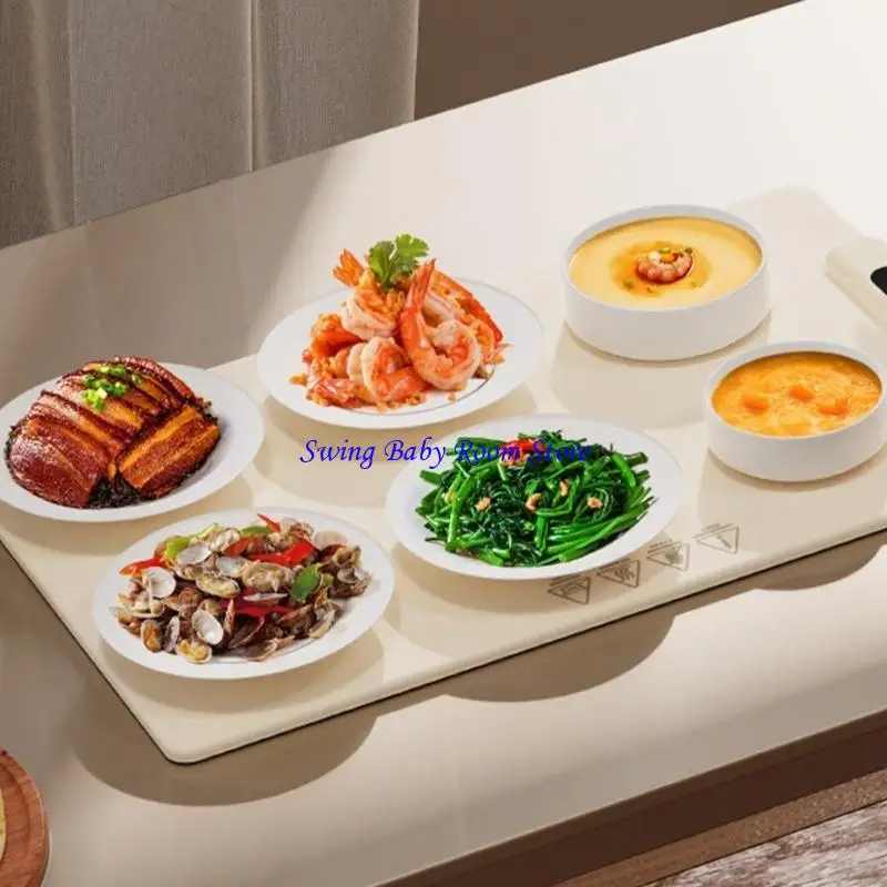 K1AD Dining Table Heating Pad Silicone Electric Heating Pad Convenient Heating Mats