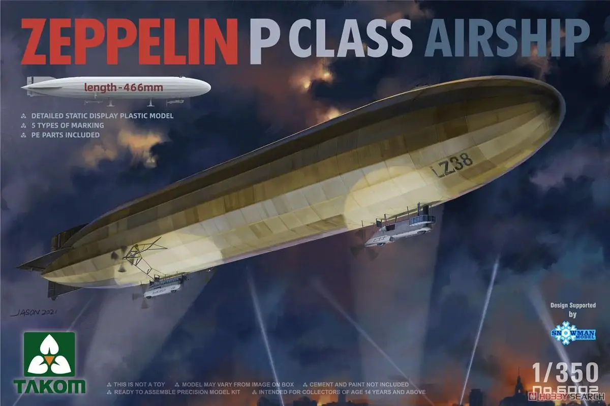Takom 6002 1/350 ZEPPELIN P CLASS AIRSHIP – Czy to najlepszy model sterowca do zbudowania w 2025 roku?