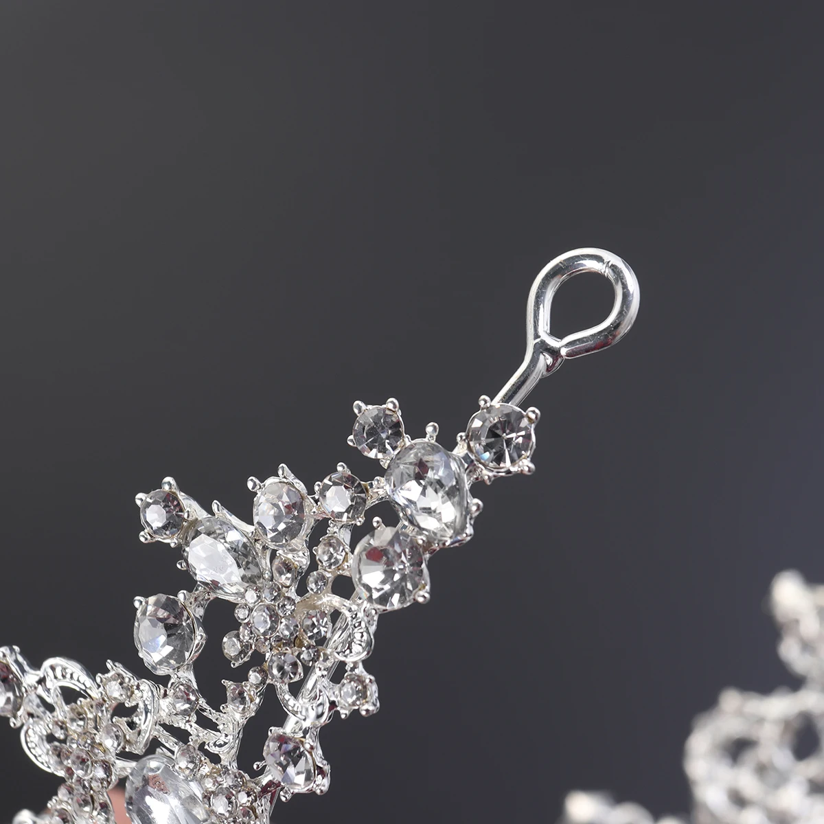 إكسسوارات شعر الزفاف الفاخرة من الكريستال، غطاء رأس ملكي خفيف الوزن متألق للنساء لحفلات الزفاف #4