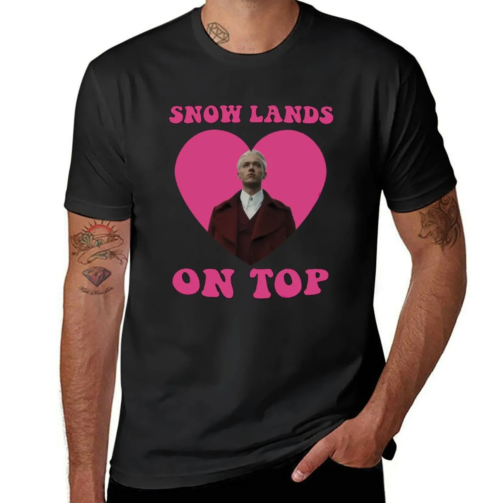 

Snow Lands On Top Coriolanus Snow Tom Blyth President The Hunger Games Hunger Game T-Shirt sublime t shirts for men cotton