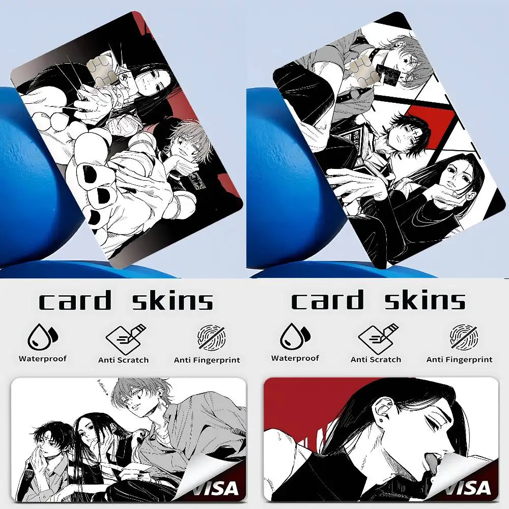 Cool-H-Hunter X Hunter-S Credit Card Skin Stickers Matte Anti Scratch Suitable For VISA Card Bus And Subway Contactless IC Car