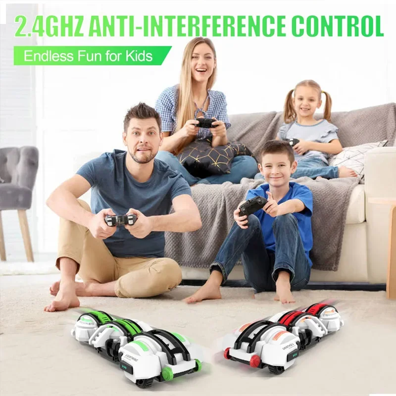 Rc Snake Car 2.4G Remote Control Stunt Car Racing Drift Off Road Sake Car Electric Toy Birthday Gift for Boys Chidlren Kids